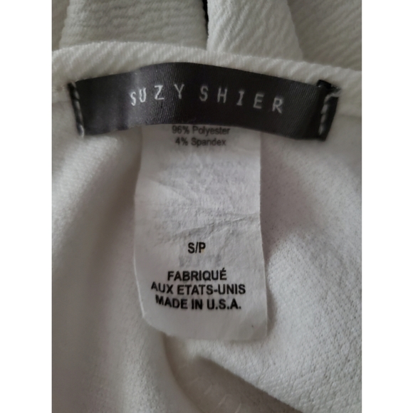 Dressy Sleeveless Top, White, Size S - Picture 7 of 7